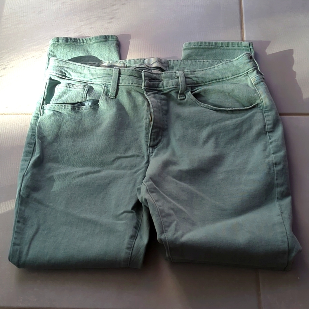 Green universal Thread skinny jean mid rise